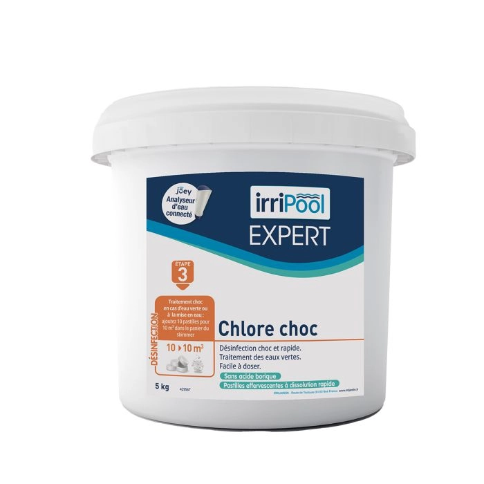 Chlore choc 5 kg Expert Irripool - Irrijardin