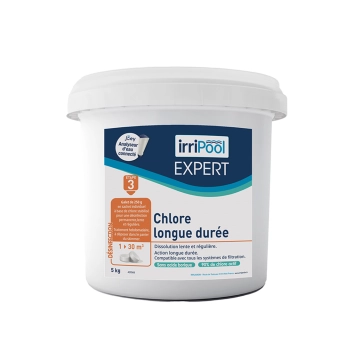 Chlore longue duree 5 kg Expert Irripool