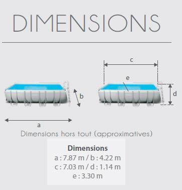 Piscine Intex 732x366x132